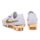 Nike Tiempo R10 FG Kangaroo Leather Cleat White Golden