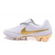 Nike Tiempo R10 FG Kangaroo Leather Cleat White Golden