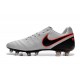 Nike Men's Tiempo Legend VI FG K-leather Soccer Boots Pure Platinum & Metallic Silver