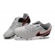 Nike Men's Tiempo Legend VI FG K-leather Soccer Boots Pure Platinum & Metallic Silver
