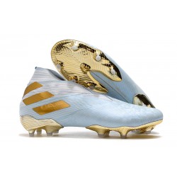 Top adidas Nemeziz 19+ FG Soccer Cleats Bold Aqua Gold
