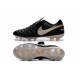 Nike Men's Tiempo Legend VI FG K-leather Soccer Boots Black White Gold