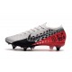 Nike Mercurial Vapor 13 Elite SG Pro Anti-Clog Neymar Chrome Black Red