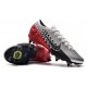 Nike Mercurial Vapor 13 Elite SG Pro Anti-Clog Neymar Chrome Black Red