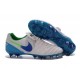 Nike Men's Tiempo Legend VI FG K-leather Soccer Boots White Blue