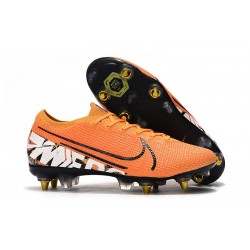 Nike Mercurial Vapor 13 Elite SG Pro Anti-Clog Orange White Black