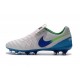 Nike Men's Tiempo Legend VI FG K-leather Soccer Boots White Blue