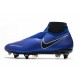 Nike Phantom Vision Elite DF SG-PRO Anti-Clog Racer Blue Black Silver