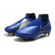 Nike Phantom Vision Elite DF SG-PRO Anti-Clog Racer Blue Black Silver