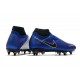 Nike Phantom Vision Elite DF SG-PRO Anti-Clog Racer Blue Black Silver