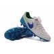 Nike Men's Tiempo Legend VI FG K-leather Soccer Boots White Blue