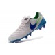 Nike Men's Tiempo Legend VI FG K-leather Soccer Boots White Blue