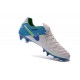 Nike Men's Tiempo Legend VI FG K-leather Soccer Boots White Blue