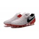 Nike Men's Tiempo Legend VI FG K-leather Soccer Boots White Red Black