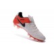 Nike Men's Tiempo Legend VI FG K-leather Soccer Boots White Red Black
