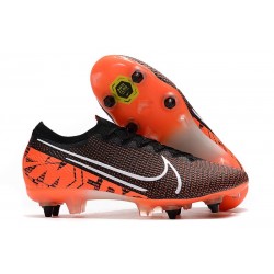 Nike Mercurial Vapor 13 Elite SG Pro Anti-Clog Black White Crimson
