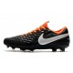 Soccer Cleats Nike Tiempo Legend VIII FG - Black White Orange