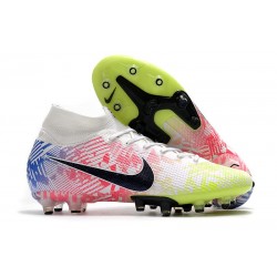 Nike Mercurial Superfly VII Elite AG-PRO Neymar White Black Blue Volt