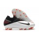 Nike Phantom Vision 2 Elite DF FG Cleats -White Black Laser Crimson