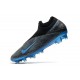 Nike Phantom Vision 2 Elite DF FG Cleats -Black Laser Blue Anthracite