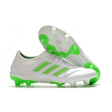 adidas Copa 19.1 FG News Soccer Shoes White Solar Lime