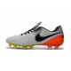 New 2016 Nike Tiempo Legend 6 FG Leather Football Cleats White Black Orange