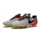 New 2016 Nike Tiempo Legend 6 FG Leather Football Cleats White Black Orange