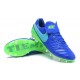 New 2016 Nike Tiempo Legend 6 FG Leather Football Cleats Blue Green
