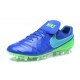 New 2016 Nike Tiempo Legend 6 FG Leather Football Cleats Blue Green