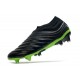 adidas Copa 20+ K-leather FG Dark Motion - Core Black Signal Green