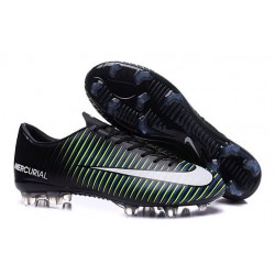 New 2016 Nike Mercurial Vapor XI FG ACC Soccer Boots Black White Blue