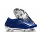 adidas Copa 20+ K-leather FG Cleat -Team Royal Blue Silver Metallic