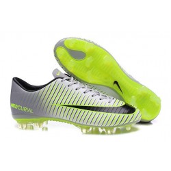 New 2016 Nike Mercurial Vapor XI FG ACC Soccer Boots Grey Green Black