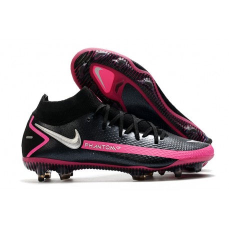 Nike Phantom GT Elite Dynamic Fit FG -Black Pink Blast Metallic Silver