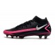Nike Phantom GT Elite Dynamic Fit FG -Black Pink Blast Metallic Silver