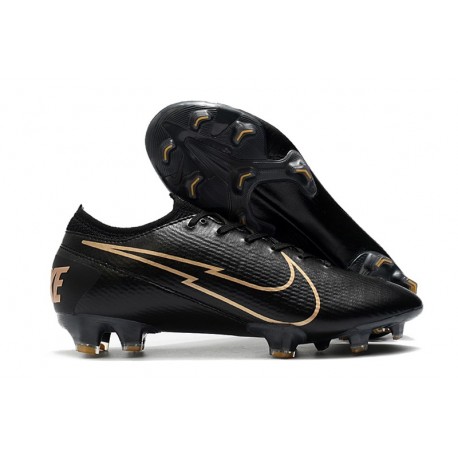 News Nike Mercurial Vapor 13 Elite FG - Leather Black Golden