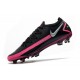 Nike Phantom GT Elite FG Firm Ground Black Pink Blast Metallic Silver