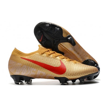 News Nike Mercurial Vapor 13 Elite FG - Gold Red