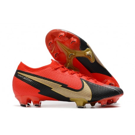 News Nike Mercurial Vapor 13 Elite FG - Red Black Golden