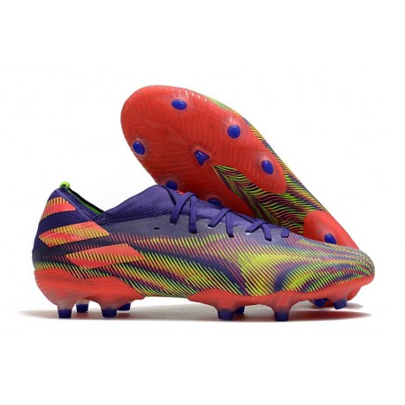 adidas Nemeziz 19.1 FG Soccer Shoe Energy Ink Signal Pink Signal Green