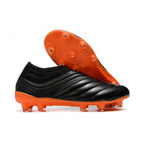 adidas Copa 20+ K-leather FG Soccer Cleat - Black Orange