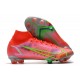Nike Top Mercurial Superfly 8 Elite FG Cleats Bright Crimson Metallic Silver