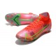Nike Top Mercurial Superfly 8 Elite FG Cleats Bright Crimson Metallic Silver