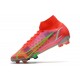 Nike Top Mercurial Superfly 8 Elite FG Cleats Bright Crimson Metallic Silver