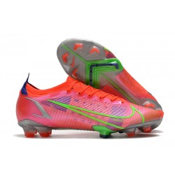 Nike Mercurial Vapor 14 Elite FG Shoes Bright Crimson Metallic Silver