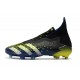 adidas Predator Freak + FG Cleats Core Black White Solar Yellow