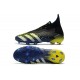 adidas Predator Freak + FG Cleats Core Black White Solar Yellow