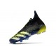 adidas Predator Freak + FG Cleats Core Black White Solar Yellow