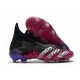 adidas Predator Freak + FG Cleats Core Black White Shock Pink