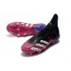 adidas Predator Freak + FG Cleats Core Black White Shock Pink